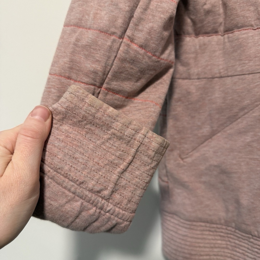 Lululemon The Bomb Bomber Reversible Jacket Bark Berry / Heathered Bark Berry 8 - Picture 9 of 16
